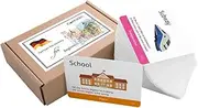 CARDDIA German Vocabulary Flashcards for Beginners (Illustrations - with Example Sentences)