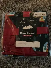 Little Sleepies Disney Pixar Large Cloud Blanket - 50” x 50” Snow Globes New