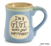 I'M A Gigi What's Your Superpower Ceramic 18 oz Coffee Mug