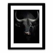 Bull Portrait Framed Art Framed print