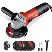 DCK Angle Grinder, 4-1/2-Inch, 6.7Amp Corded Angle Grinder, 11,800 RPM with 2...