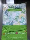 Celebrate Spring Vinyl Tablecloth POLY BACK Kmart Wht butterfly NEW 52x90 oblong