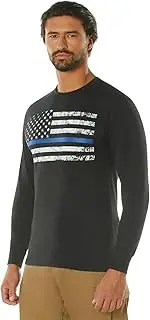 [ROTHCO] Long Sleeve Thin Blue Line T-Shirt