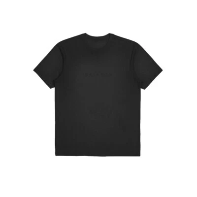 Brixton "Alpha Line" Short Sleeve Relaxed Tee (Black Garment Dye) Script T-Shirt