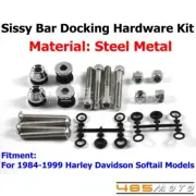 Sissy Bar Mounting Docking Hardware Bolt Kits Nuts for Harley Softail 1984-1999