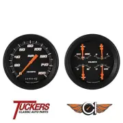 1947-53 Chevy PU Truck VS Black Gauge Pkg Classic Instruments CT47VSB52