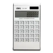 Double Power Large Screen Calculator Ultra-thin Fashion White Computer