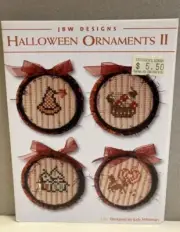 JBW Designs Halloween Ornaments II NEW! Witch’s Hat Apple Basket Haunted House