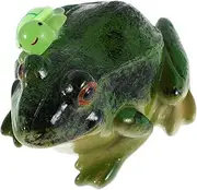 ADOCARN Weather Resistant Resin Turtle Frog Statue Cute Outdoor Indoor Garden Figurine for Lawn Flower Pot Bonsai Decoration Versatile Aesthetic Appeal