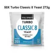 50X Still Spirits Turbo Yeast Classic 8 Alcohol Whiskey Vodka Gin Making Yeast