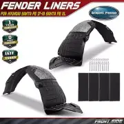 2x Front Inner Fender Liners with Insulation Foam for Hyundai Santa Fe 2017 2018