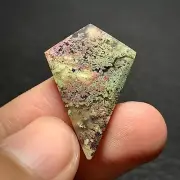 Scenic Moss Agate Cabochon 28x19x4mm High Quality 13.5 ct