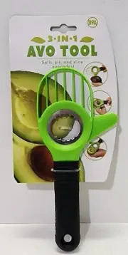3 in 1 Avocado Slicer Tool Multifunctional Avocado Knife Split Pit Cut & Slice
