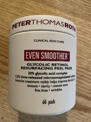 Peter Thomas Roth Even Smoother Glycolic Retinol Peel Pads 60 ct ~ New Sealed