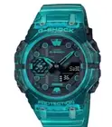 Casio G-Shock Analog-Digital Transparent Turquoise Blue-Black Watch GAB001G-2A