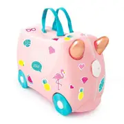 Trunki Ride on Suitcase & Carry-On Luggage Flossi Flamingo