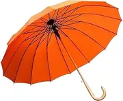 Umbrella Windproof Strong Golf Umbrella 16 Bracket Umbrella Bone Long Handle Umbrella Curved Handle Waterproof