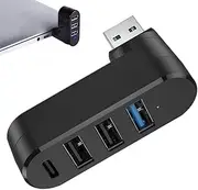 USB Port Splitter 3.0 | 4-Port USB Hub USB Splitter,Multi USB Port Expander 4-Port USB Hub USB Splitter USB Expander Rotatable for Laptop, Car