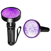 395 nM 100 LED UV Flashlight Torch Light Lamp Ultraviolet Blacklight Aluminum