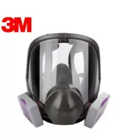 3M LARGE FULL FACE RESPIRATOR PROTECTION MASK P 100 PARTICULATE FILTER USA MADE