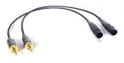 Remote Audio Custom Cable - 3.5mm TRS Locking to TA3M (Pair)