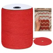 Macrame Cord 4mm x 328Yards (984Feet), Colored Natural 4mm x 328yards Red