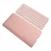 PU Leather Keyboard Sleeve Case for Logitech K380/Logitech Pebble Pink