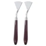 2pcs E1 Painting Palette Knife Stainless Steel Art Spatula Scraper Mixing Tool