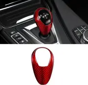 Gear Shift Konb Cover Compatible with BMW, Real Glass Fiber Gear Shift Konb T...