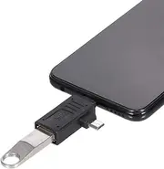 OTG Adapter Type-C Micro USB to Usb3.0 Cable Adapter OTG C Ector Type-C Micro USB Male to Usb3.0 Female OTG Adapter Black