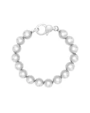Italian Silver Bead Bracelet