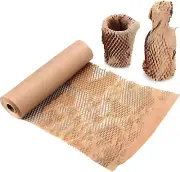 Honeycomb Packing Paper Wrap Roll, 25CM X 20M Recycled Brown Kraft Paper Roll, C