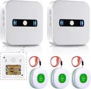 Daytech Caregiver Pagers Wireless Call Button for Elderly Patient Personal Home
