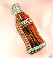COCA COLA BOTTLE COKE SHAPED Tin metal NEW