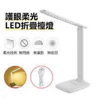 在飛比找PChome24h購物優惠-LED暖白光無線護眼檯燈 USB充電觸控桌燈 小夜燈