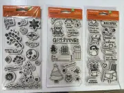 Fiskars Simple Stick Rubber Stamps FLORAL FLAIR /WHAT A HOOT /SIMPLE THINGS /NEW