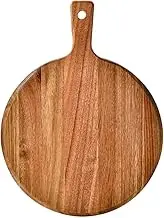 CRILSTYLEO Wooden Pizza Steak Board Kitchen Cutting Tray Decorative Serving Platter Ideal for Home Cafe Dessert Shop