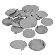 20Pcs 35mm 1 3/8" Dia Plastic Concealed Hinge Hole Cover Hole Plugs Grey