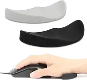 Ergonomic Mouse Wrist Rest, 2 Pieces Mouse Wrist Pad Glide for Gaming, Sliding Wrist Support for Keyboard and Mouse, Smoth Gliding Wrist Rest for Office Computer, Laptop, Wrist Pain Relief