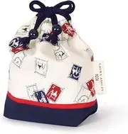 [COLORFUL CANDY STYLE] LAURA ASHLEY Stamps (Ivory) N3586600 Drawstring Bag, Small Cup Bag, For Boys And Children, Elementary School Students, School Entrance
