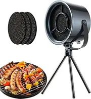 Portable Exhaust Hood, Range Hood with Tripod 3 Speed Portable Air Hood with Removable Use Easy to Clean Exhaust Fan for Indoor BBQ, Hot Pot and RV, Apartment（Filter*3）