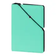 Mini Photo Album, 28 Pockets 2 x 3 Photo Album with Rubber Band Lock, Light Blue