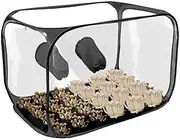 Indoor Mushroom Grow Still Air Box,Foldable Transparent Mushroom Grow Box,Pop-Up Mushroom Grow Bags for Cultivation & Growth Experiments for Mushroom Lovers
