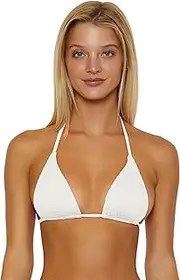 [ISABELLA ROSE] Women's Maza Triangle Bikini Top, Adjustable, Tie Back, Swimwear Separates