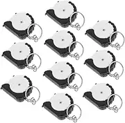 HYTROVE 10pcs Mini Retractable Measuring Tape Keychains Durable Convenient Pocket for Accurate Measurements Anytime Handy Keyring Design for