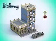Lego Bakery with retro car building instruction - MOC - PDF - LDD - HTML