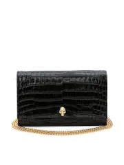 Alexander Mcqueen Medium Skull Bag in Black