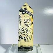 507g Natural Ink Painting Stone Quartz Tower Point Obelisk Mineral Specimen