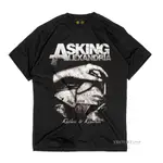 HITAM ASKING ALEXANDRIA T 恤。3 T 恤金屬樂隊 II T 恤海外樂隊 II 棉精梳 24 年