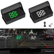 HUD Head-up Display GPS Speedometer Speed Display KMH/MPH Green With USB Light
